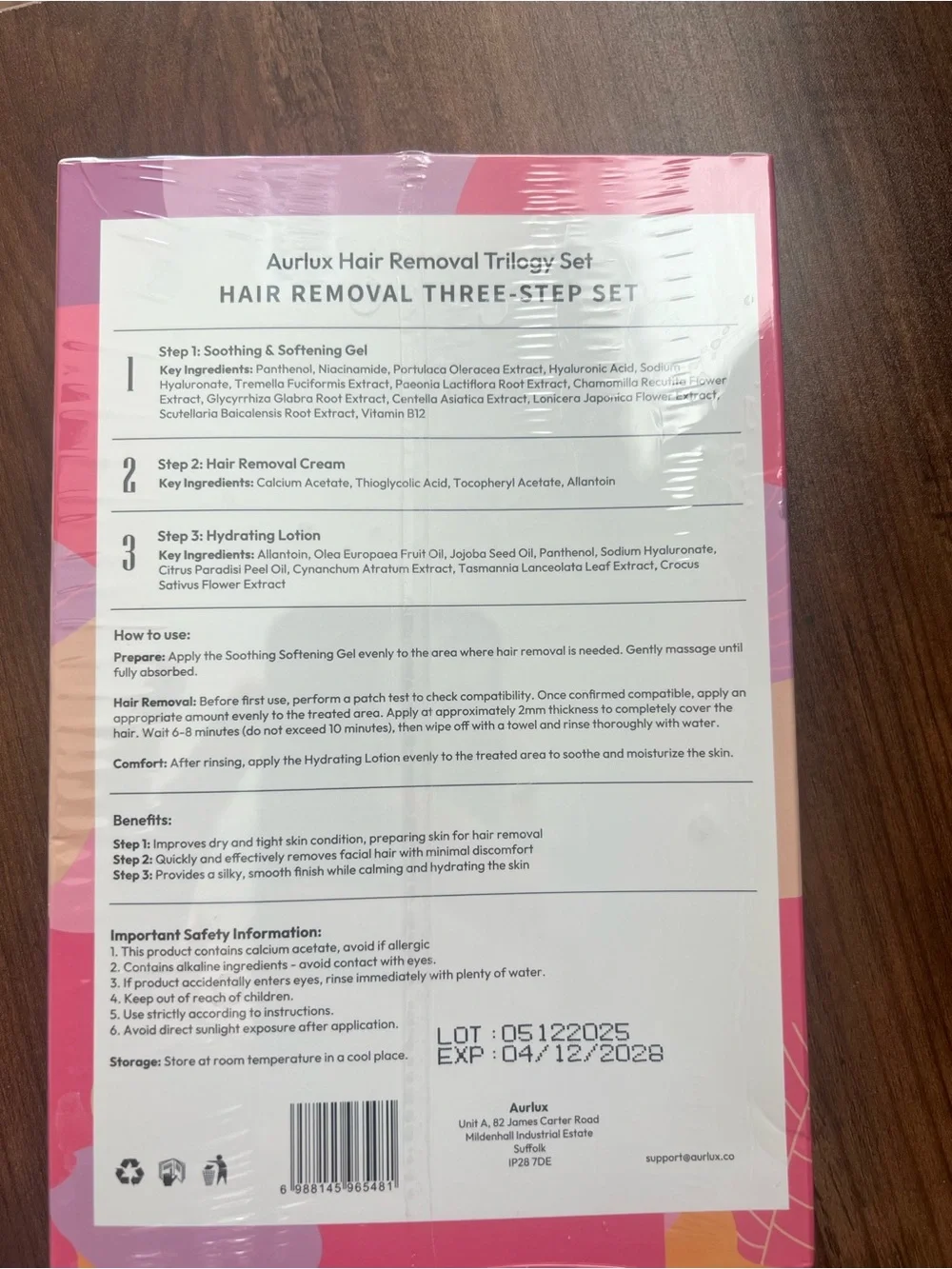Hair Removal Three-Step Set - Instant Hair Removal